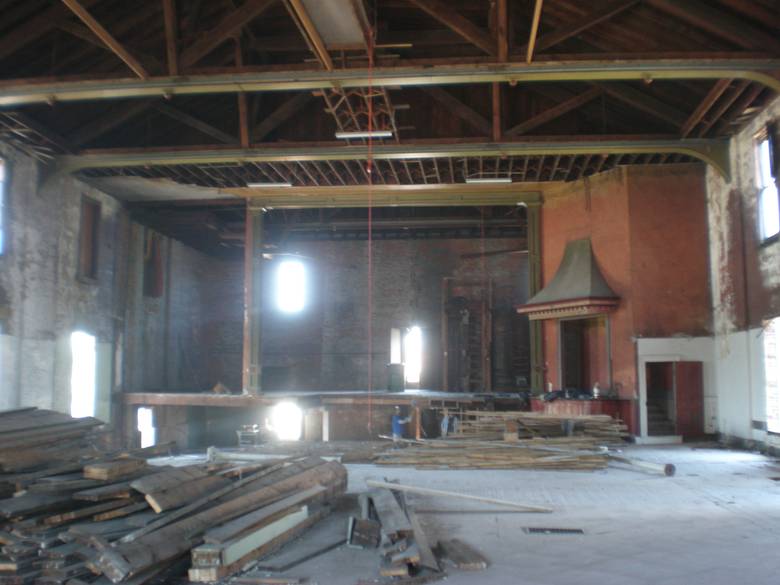 Opera House Interior - Facing Stage / Opera House being dismantled - May 2008